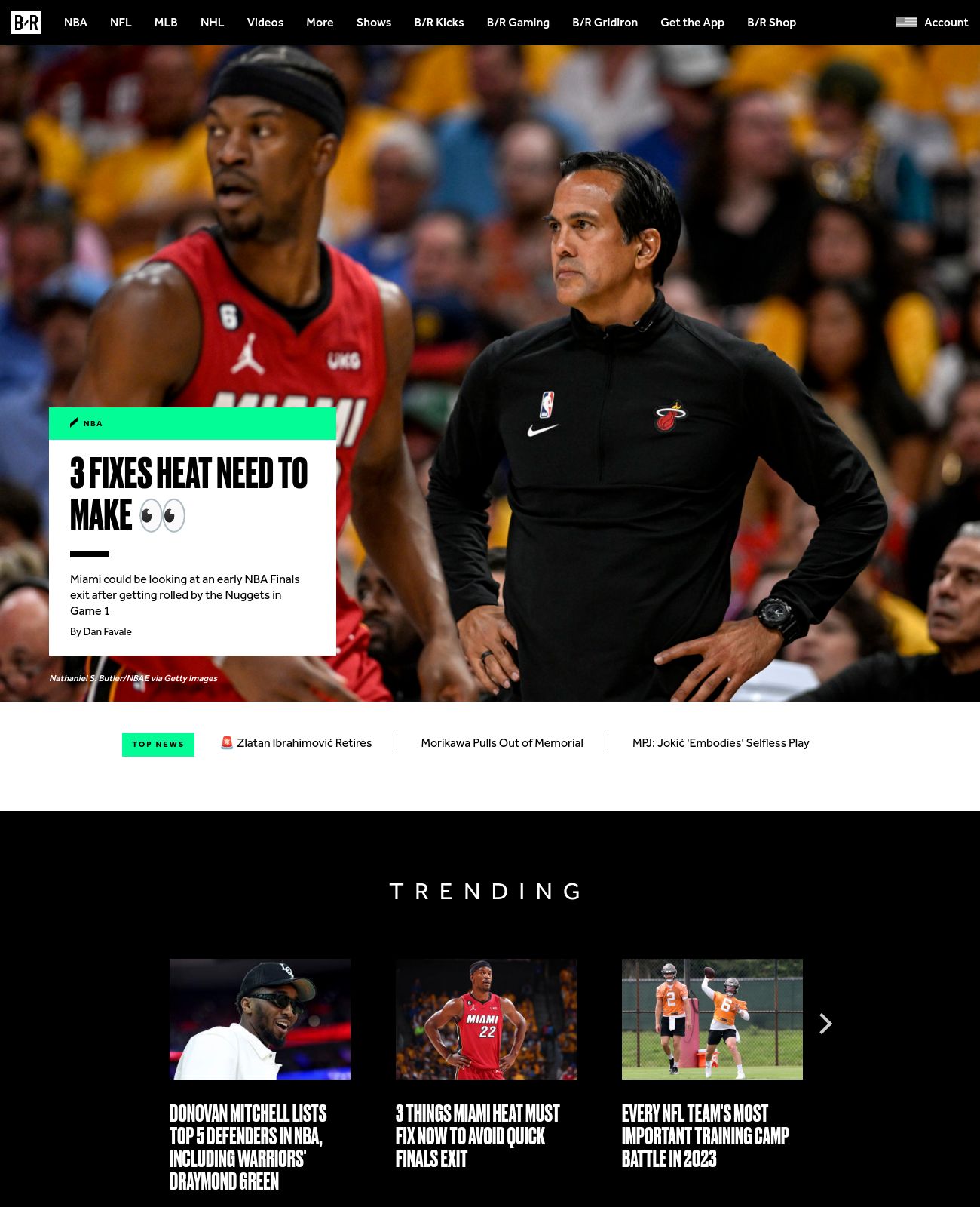 Bleacher Report at 2023-06-04 18:25:35-04:00 local time