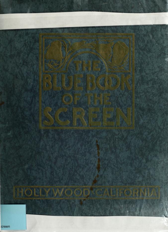 The blue book of the screen [1923]