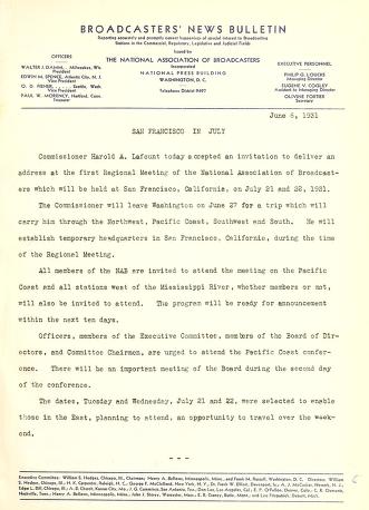 Thumbnail image of a page from Broadcasters’ news bulletin