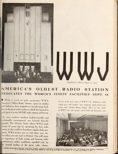 Thumbnail image of a page from Broadcasting