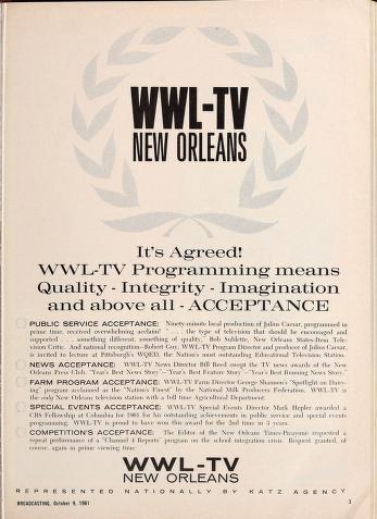 Thumbnail image of a page from Broadcasting Telecasting