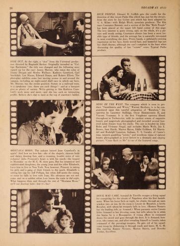 Thumbnail image of a page from Broadway and Hollywood 