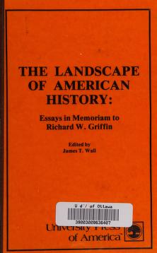Cover of: Landscape of American History by James T. Wall