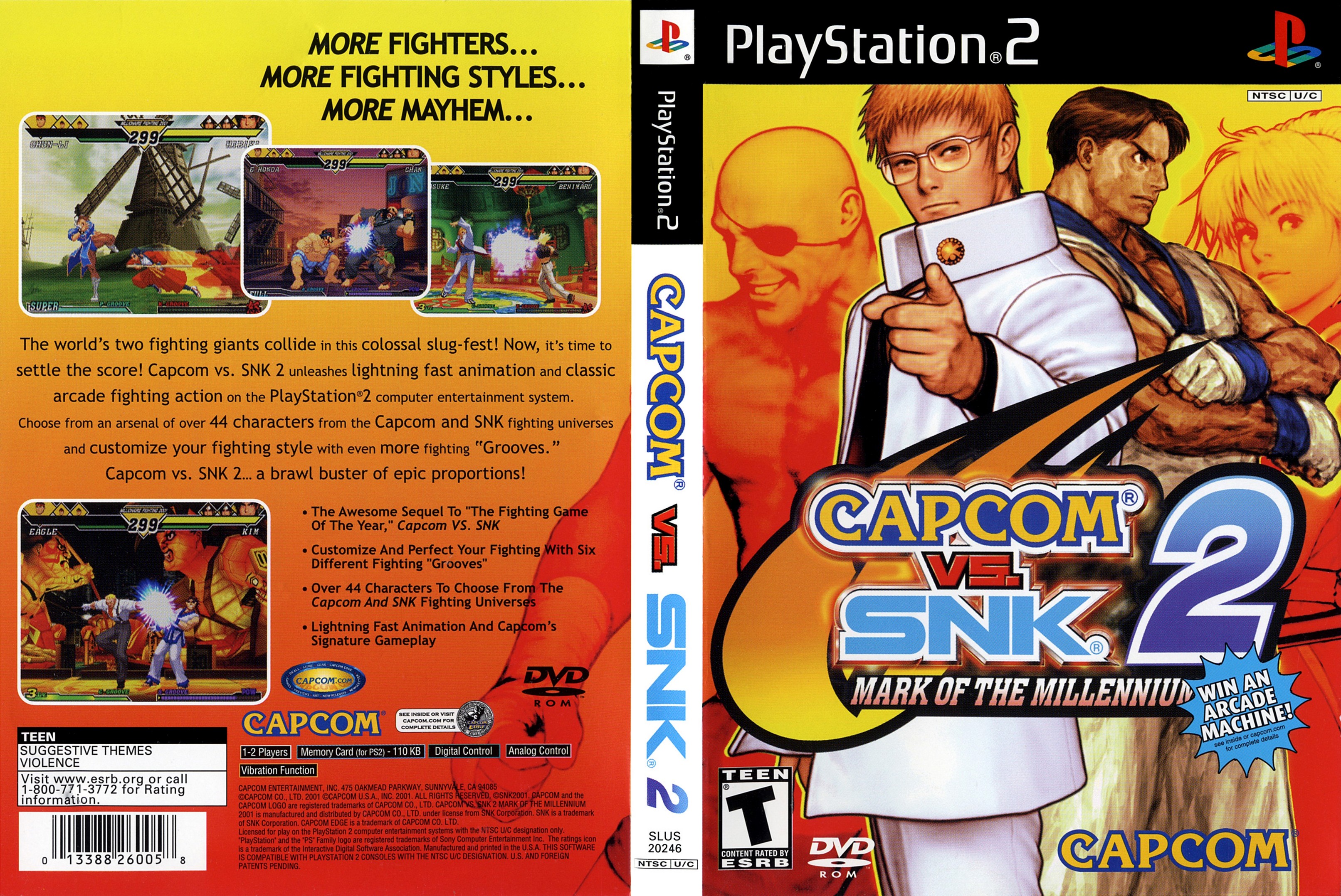 CAPCOM vs SNK 2 (PS2) (NTSC-U) Original ISO : CAPCOM : Free Download,  Borrow, and Streaming : Internet Archive