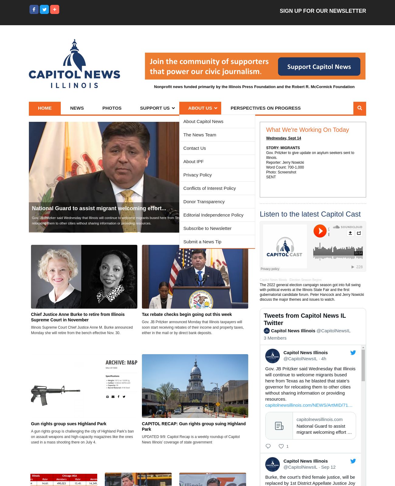 Capitol News Illinois at 2022-09-14 18:03:38-05:00 local time