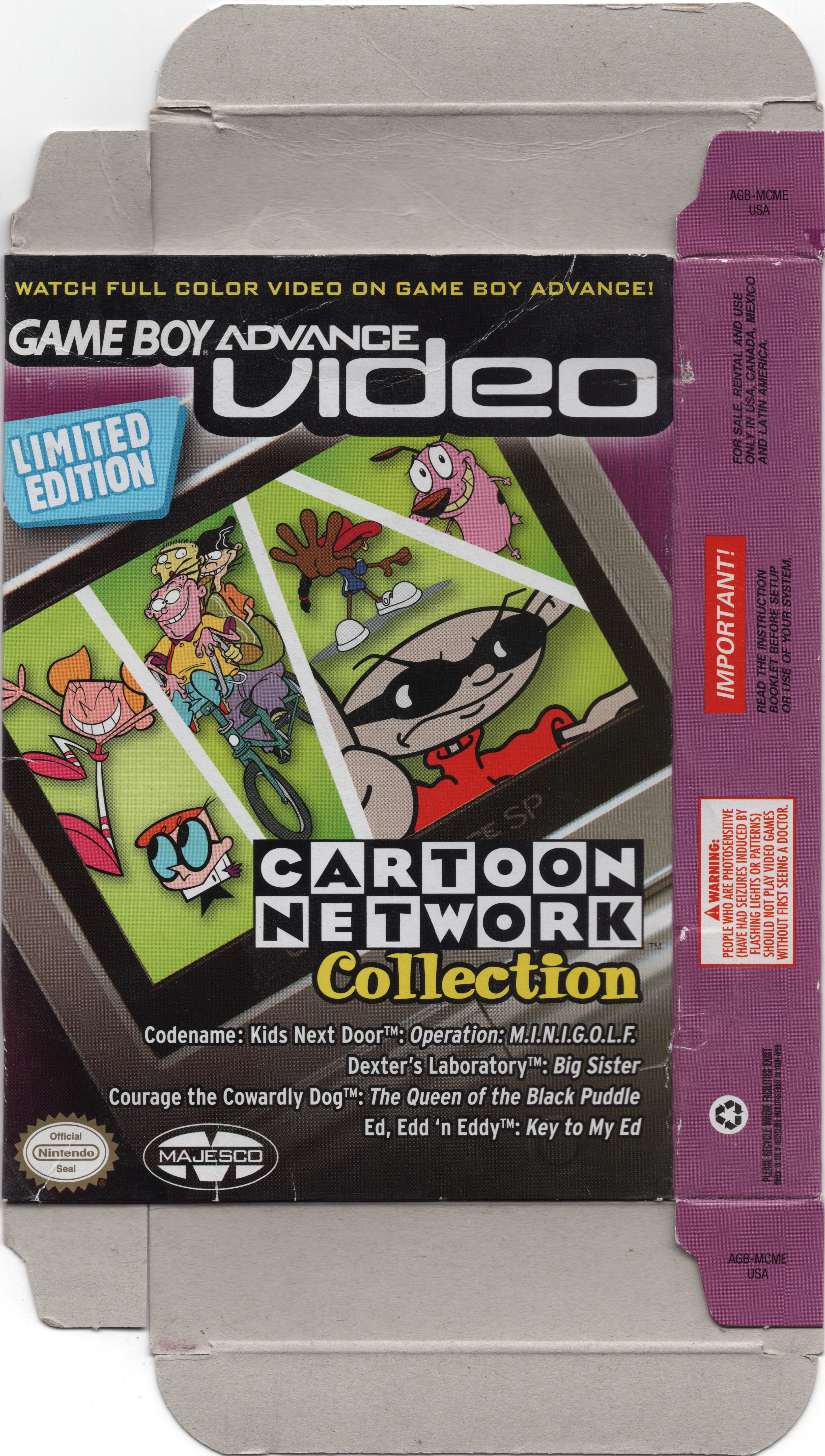 Cartoon Network Collection - Limited Edition [AGB-MCME USA] Box Scan :  Majesco : Free Download, Borrow, and Streaming : Internet Archive