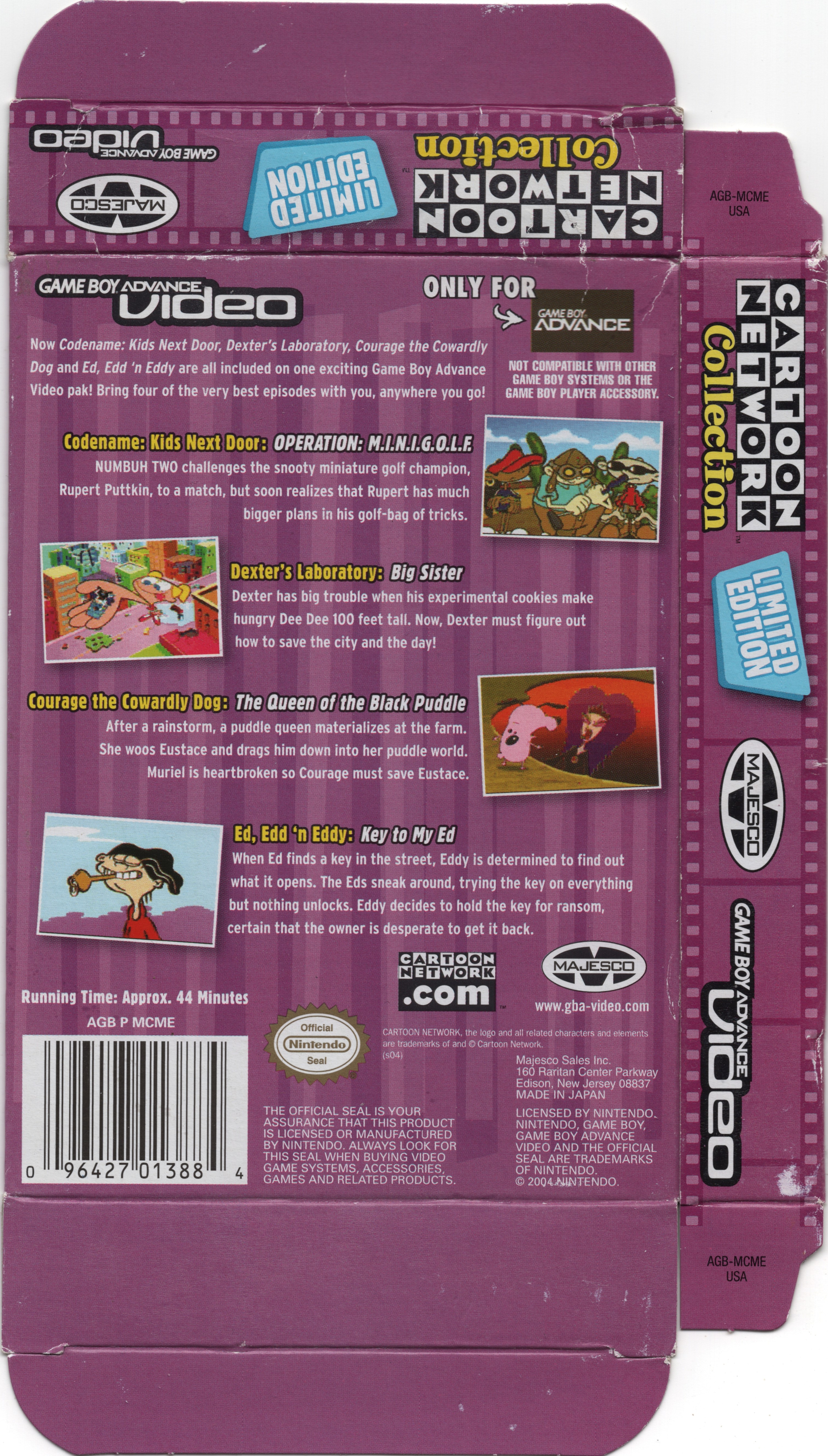 Cartoon Network Collection - Limited Edition [AGB-MCME USA] Box Scan :  Majesco : Free Download, Borrow, and Streaming : Internet Archive