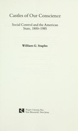 Cover of: Castles of our conscience by William G. Staples