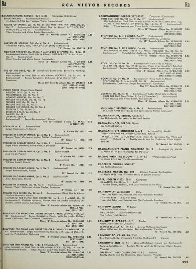 Thumbnail image of a page from Catalog of RCA Victor Records