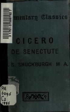 Cover of: Cato maior by Cicero
