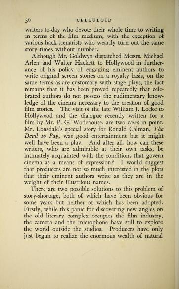 Thumbnail image of a page from Celluloid : the film to-day