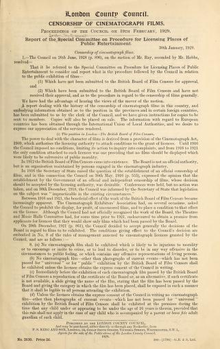 Thumbnail image of a page from Censorship of cinematograph films