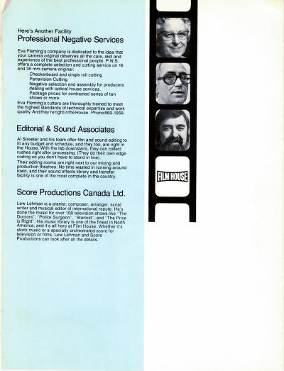 Thumbnail image of a page from Cinema Canada