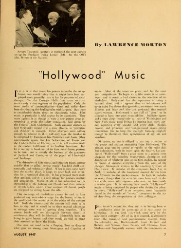Thumbnail image of a page from Cinema (Hollywood)