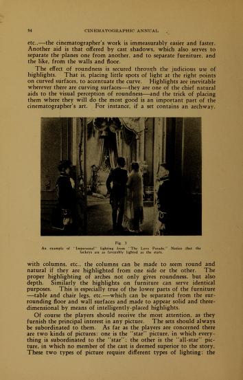 Thumbnail image of a page from Cinematographic annual 1930 : volume one