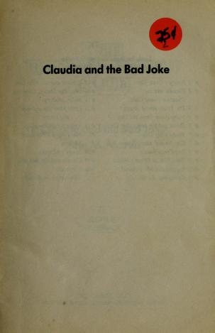 Cover of: Claudia and the Bad Joke (The Baby-Sitters Club #19) by Ann M. Martin