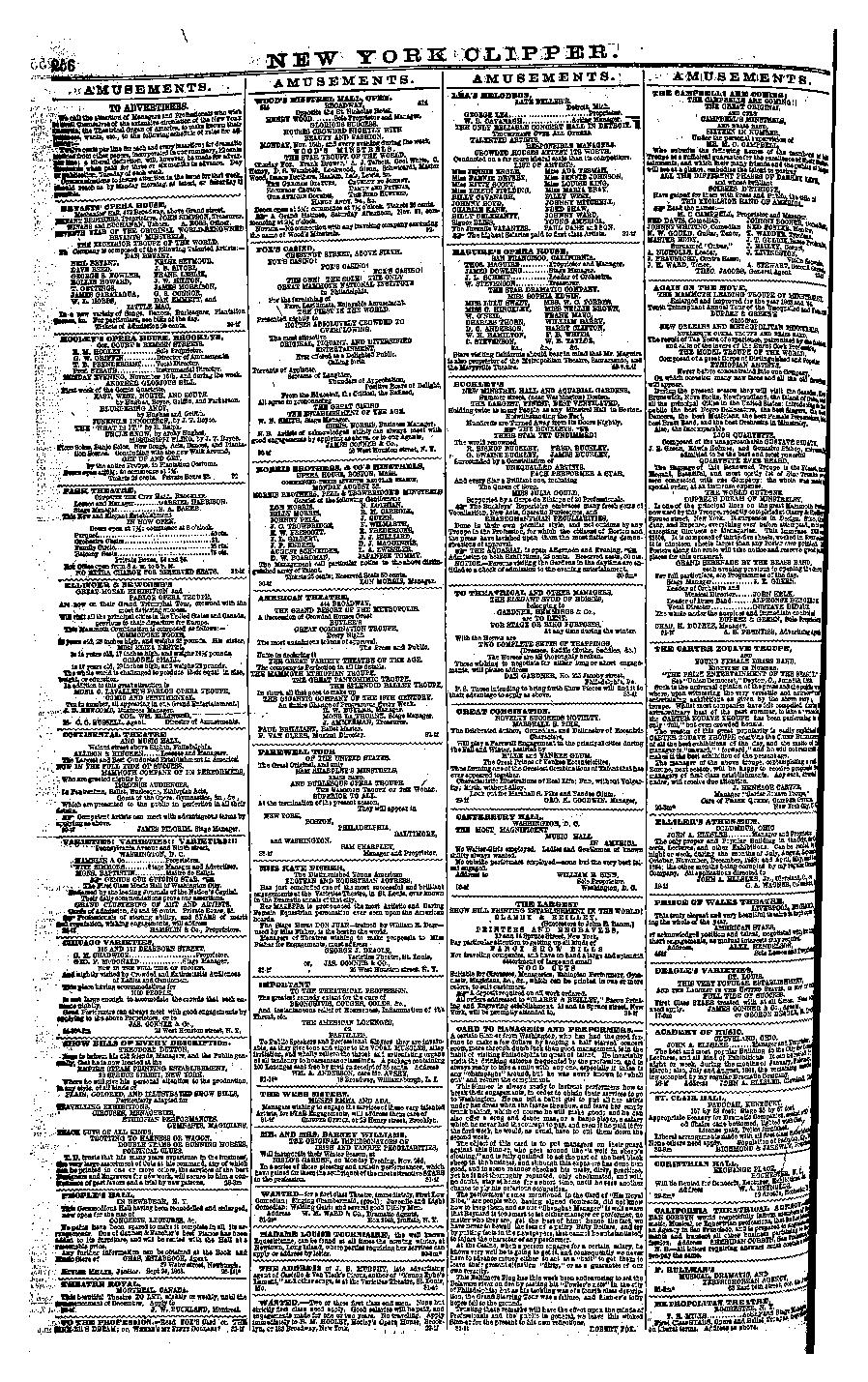 Thumbnail image of a page from New York Clipper