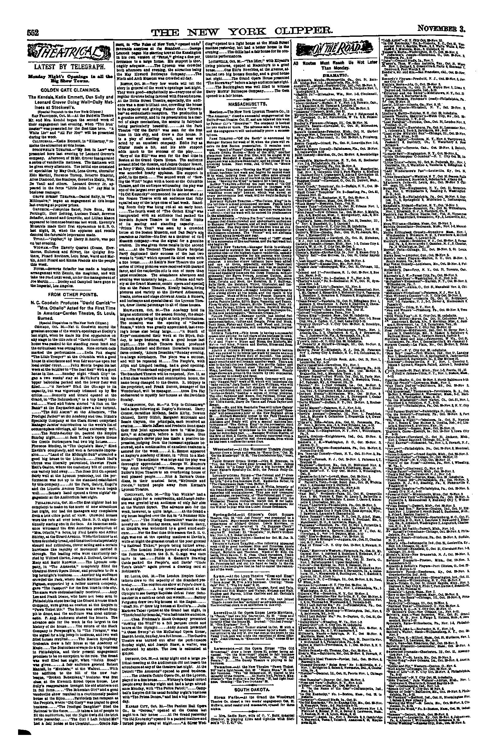 New York Clipper (November 1894)