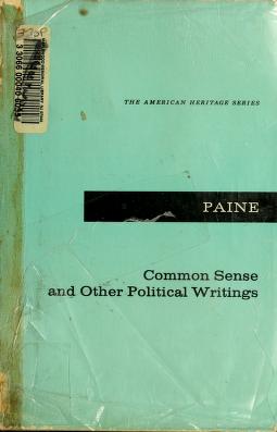 Cover of: Common sense, and other political writings by Thomas Paine