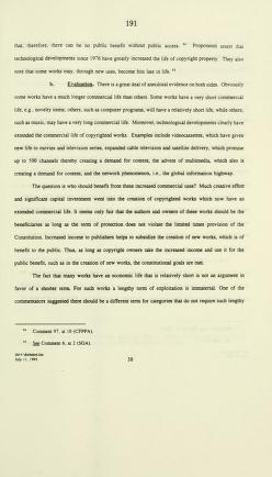 Thumbnail image of a page from Copyright term, film labeling, and film preservation legislation : hearings before the Subcommittee on Courts and Intellectual Property of the Committee on the Judiciary, House of Representatives, One Hundred Fourth Congress, first session, on H.R. 989, H.R. 1248, and H.R. 1734 ... June 1 and July 13, 1995