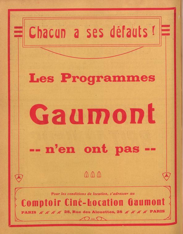 Le Courrier Cinématographique (December 20, 1912)