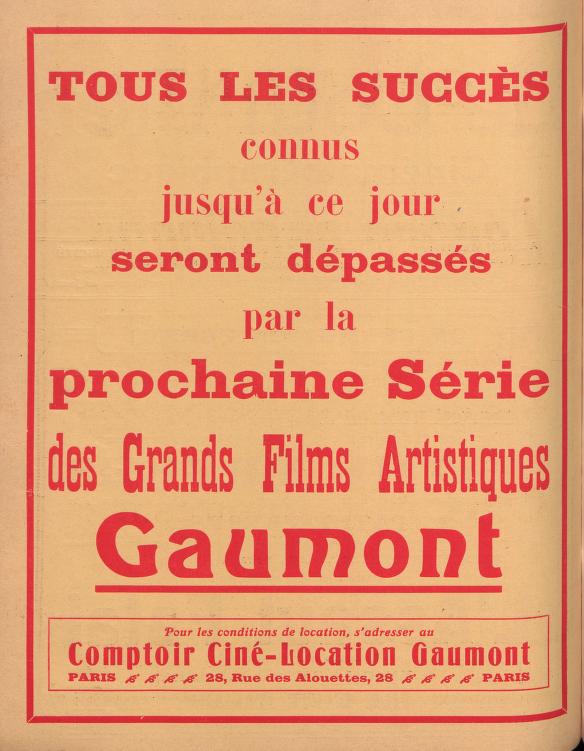 Le Courrier Cinématographique (August 16, 1913)