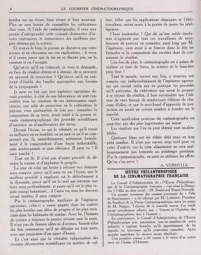Thumbnail image of a page from Le Courrier Cinématographique