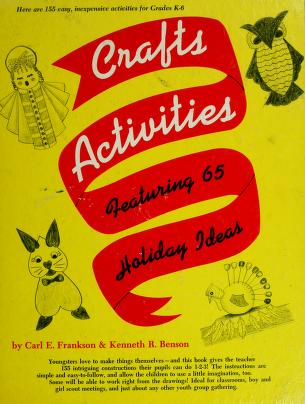 Cover of: Crafts activities by Carl E. Frankson