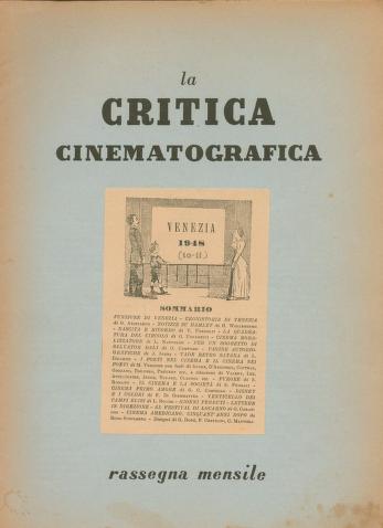 Thumbnail image of a page from La Critica Cinematografica 