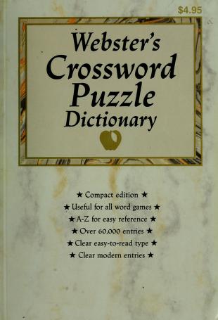 Cover of: Crossword puzzle dictionary. by 