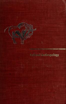Cover of: Cultural anthropology. by Melville J. Herskovits