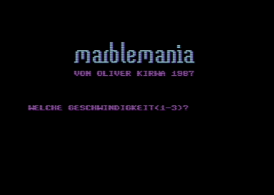 C64 game Marble Mania