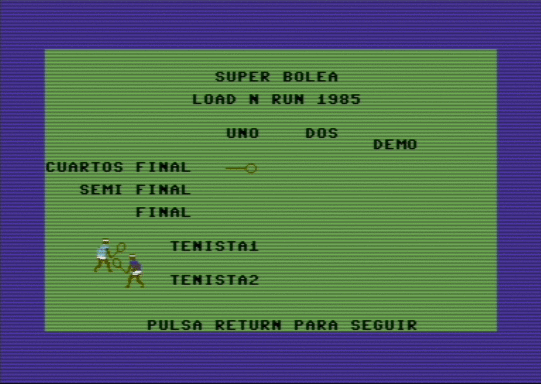 C64 game Übereinstimmungspunkt Super Bolea [h Load 'n' Run]