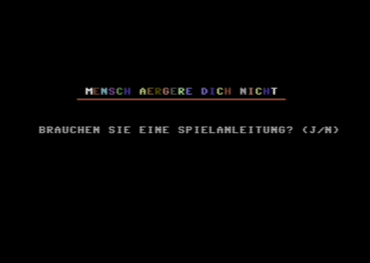 C64 game Mensch aergere Dich nicht