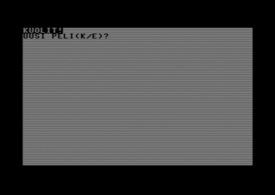C64 game Meteore (FI)