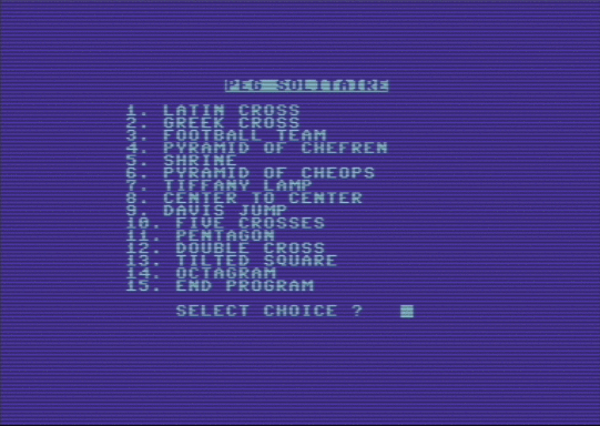 C64 game Peg Solitaire