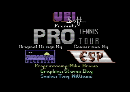 C64 game Pro Tennis Tour