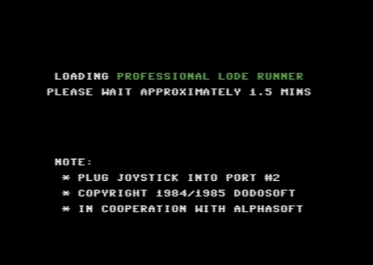 C64 game Professioneller Lode Runner