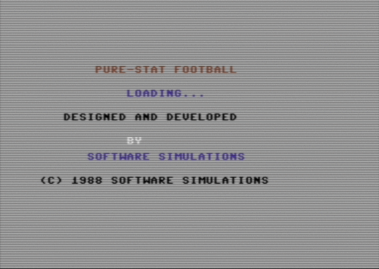 C64 game Pure-Stat Football (Side A)[h ASS]
