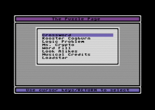 C64 game The Puzzle Page #092