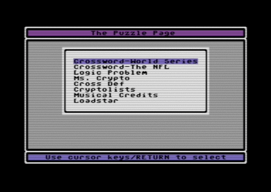 C64 game The Puzzle Page #093