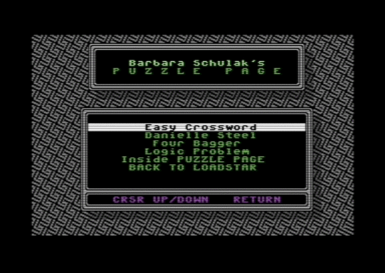 C64 game The Puzzle Page #166
