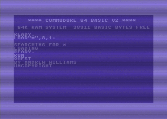 C64 game Quest (PD)
