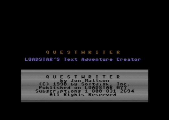 C64 game Questwriter [h ASS]