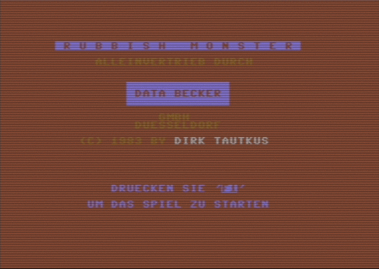 C64 game Müll Monster