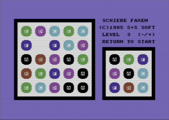 C64 game Schiebe Faxen