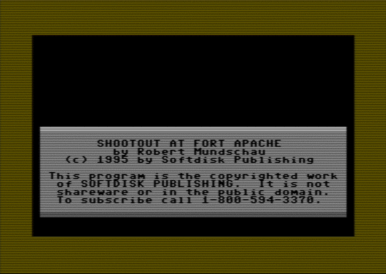 C64 game Shootout at Fort Apache