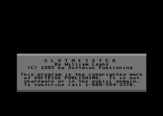 C64 game Slotmeister