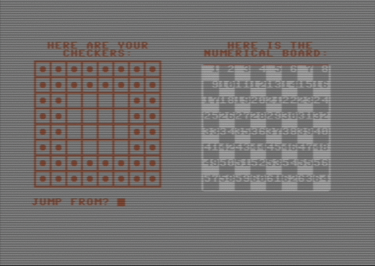C64 game Solitaire Checker Puzzle
