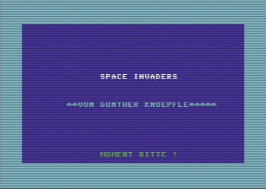 C64 game Space Invaders